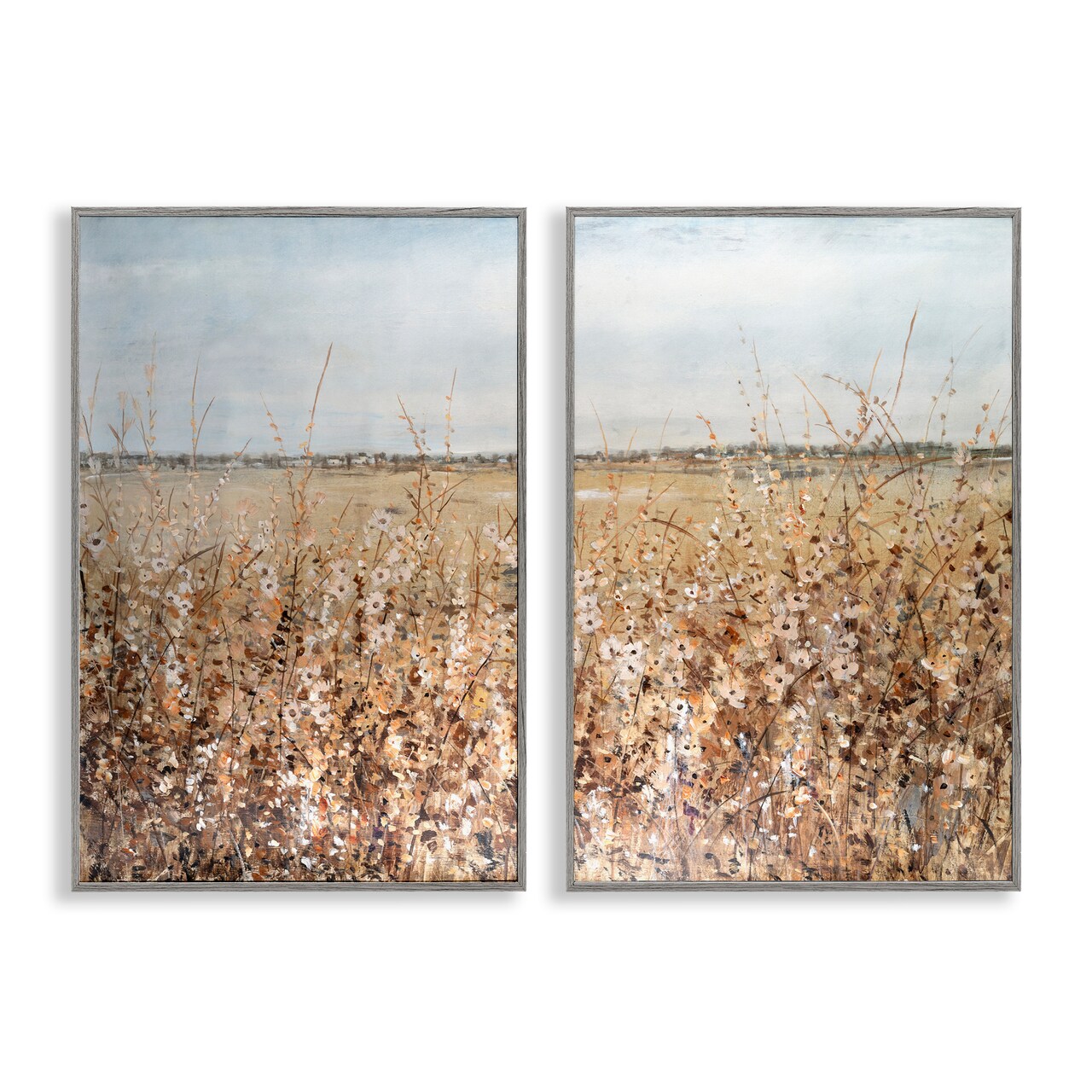 Stupell Industries Rustic Country Prairie 2pc Framed Giclee Wall Art Set Design by Tim OToole